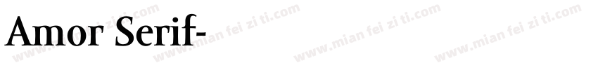 Amor Serif字体转换